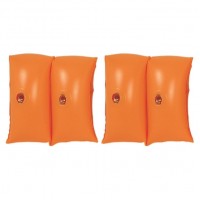 Set of 2 Orange Inflatable Swimming Pool Arm Floats for Kids 3-6 Years   